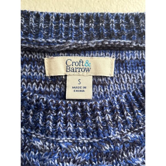 Croft & Barrow Womens Blue Knit Pullover Long Sleeve Sweater Size S - Picture 3 of 7